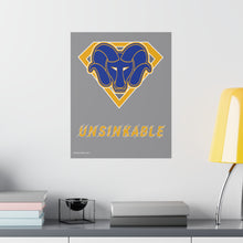 Load image into Gallery viewer, Super Unsinkable Blue Logo Gold Emblem Posters
