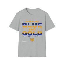 Load image into Gallery viewer, Rams Bleed Blue and Gold - Unisex Softstyle T-Shirt
