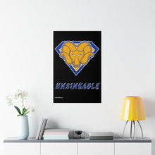 Load image into Gallery viewer, Super Unsinkable Gold Logo Blue Emblem Posters
