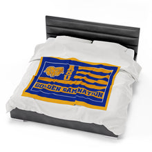 Load image into Gallery viewer, Golden Ram Nation Flag - Velveteen Plush Blanket
