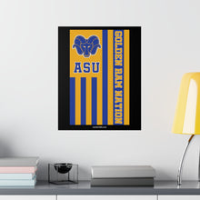 Load image into Gallery viewer, Golden Ram Nation Flag Poster - Blue Logo
