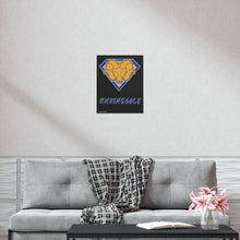 Load image into Gallery viewer, Super Unsinkable Gold Logo Blue Emblem Posters
